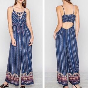 Flying Tomato Aztec Print Jumpsuit